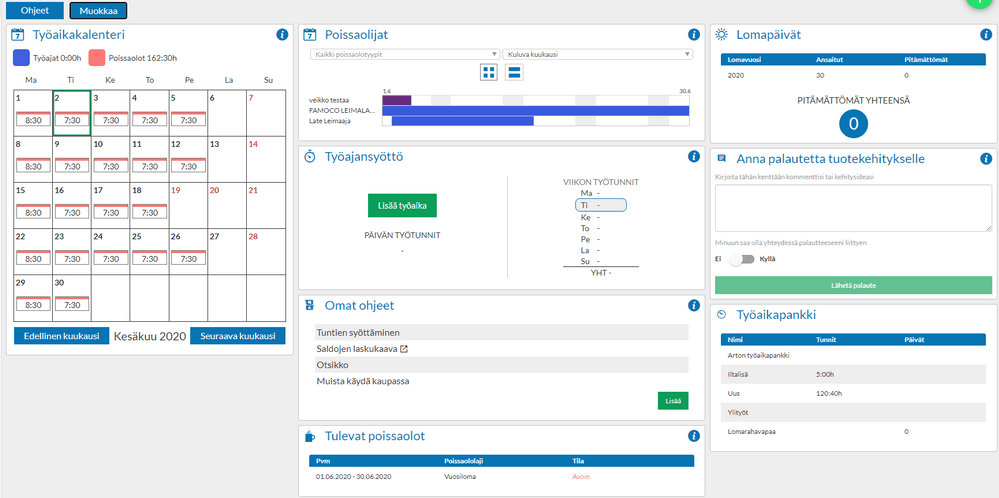 Soft dashboard interface preview